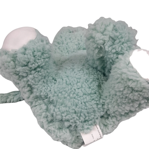 KellyToy Floppy Ear Bunny Rabbit Mint Green Sherpa Plush Stuffed Animal 10" - Picture 4 of 6